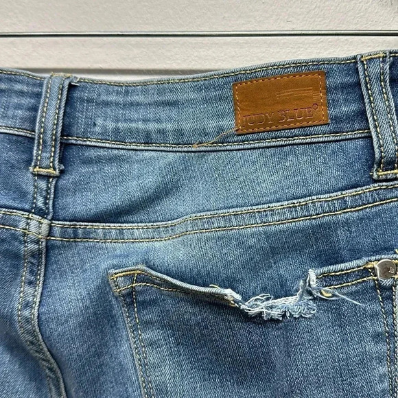 Judy Blue Skinny Denim Jeans Jean High Rise Distressed Ripped Boyfriend 9 / 29 - Picture 7 of 11